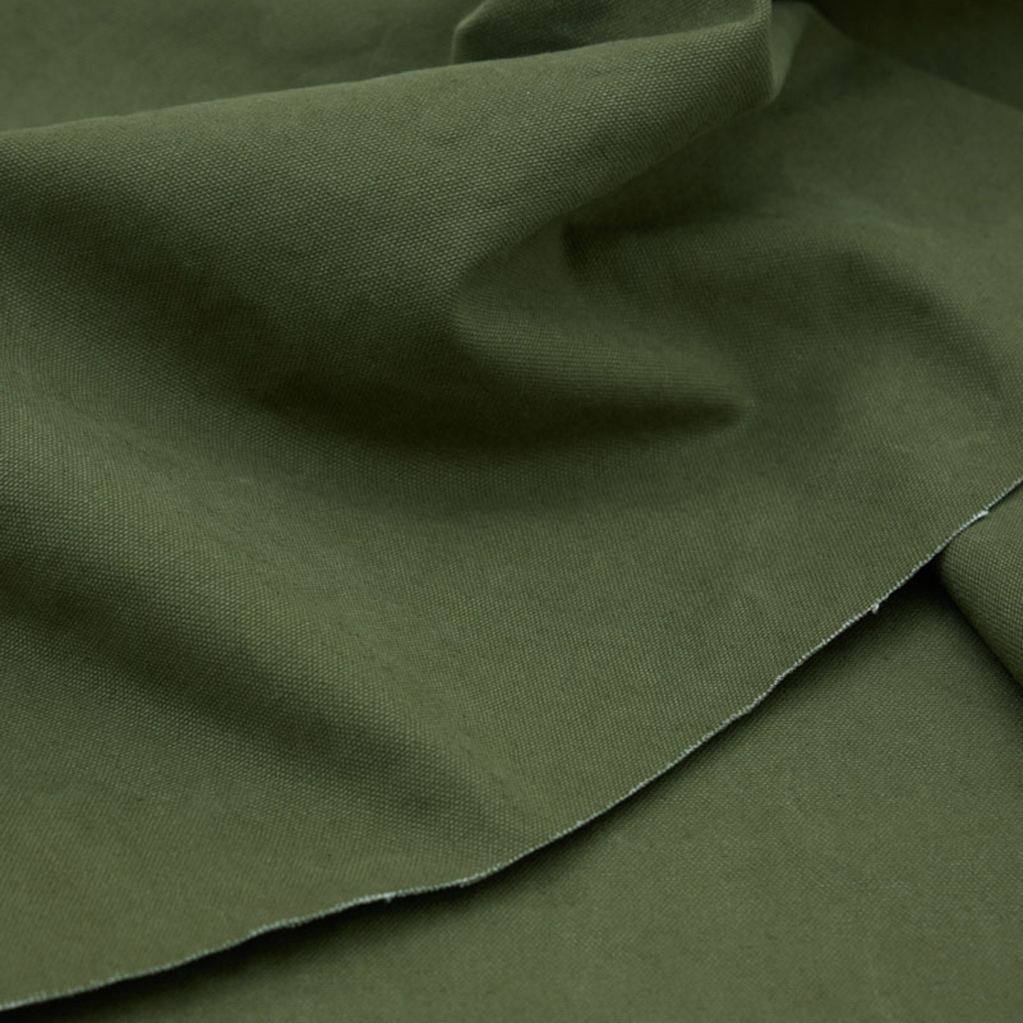 Heavy Washed Canvas – Green Khaki – Mind the Maker
