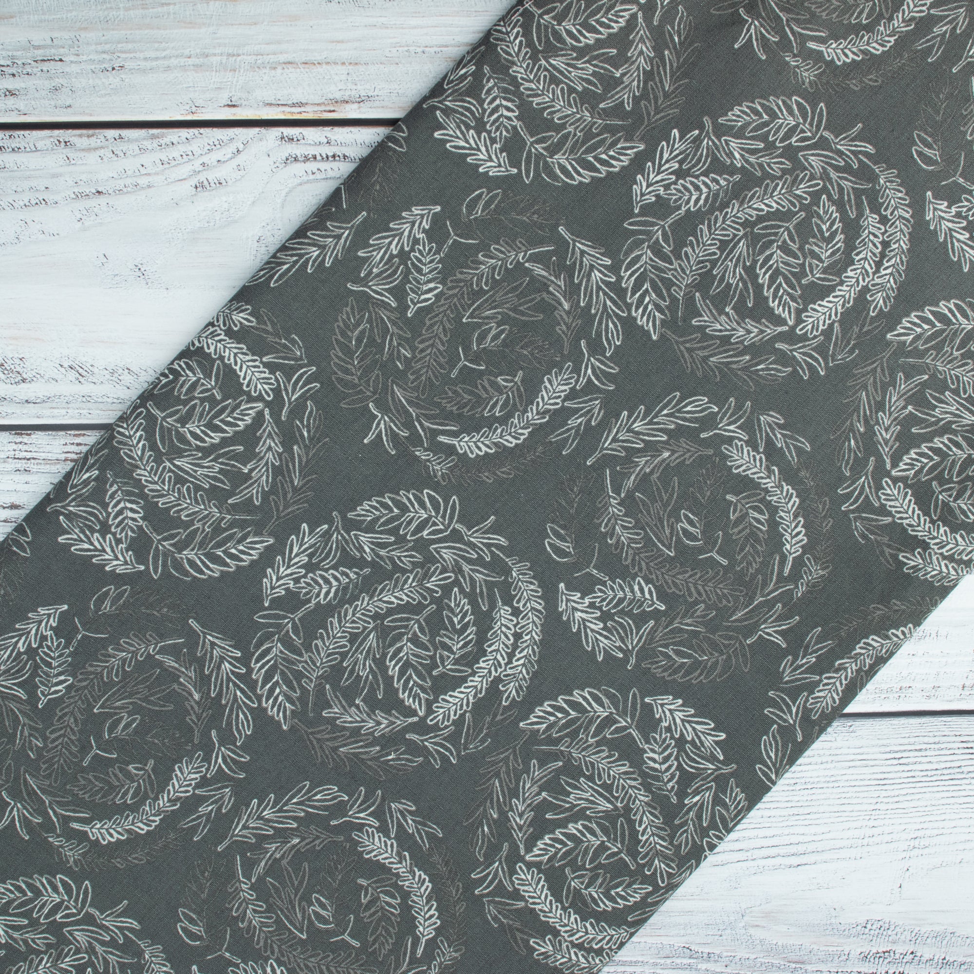 Art Gallery Fabrics - Inkperfect Carbon Edition - Fernlike Impressions