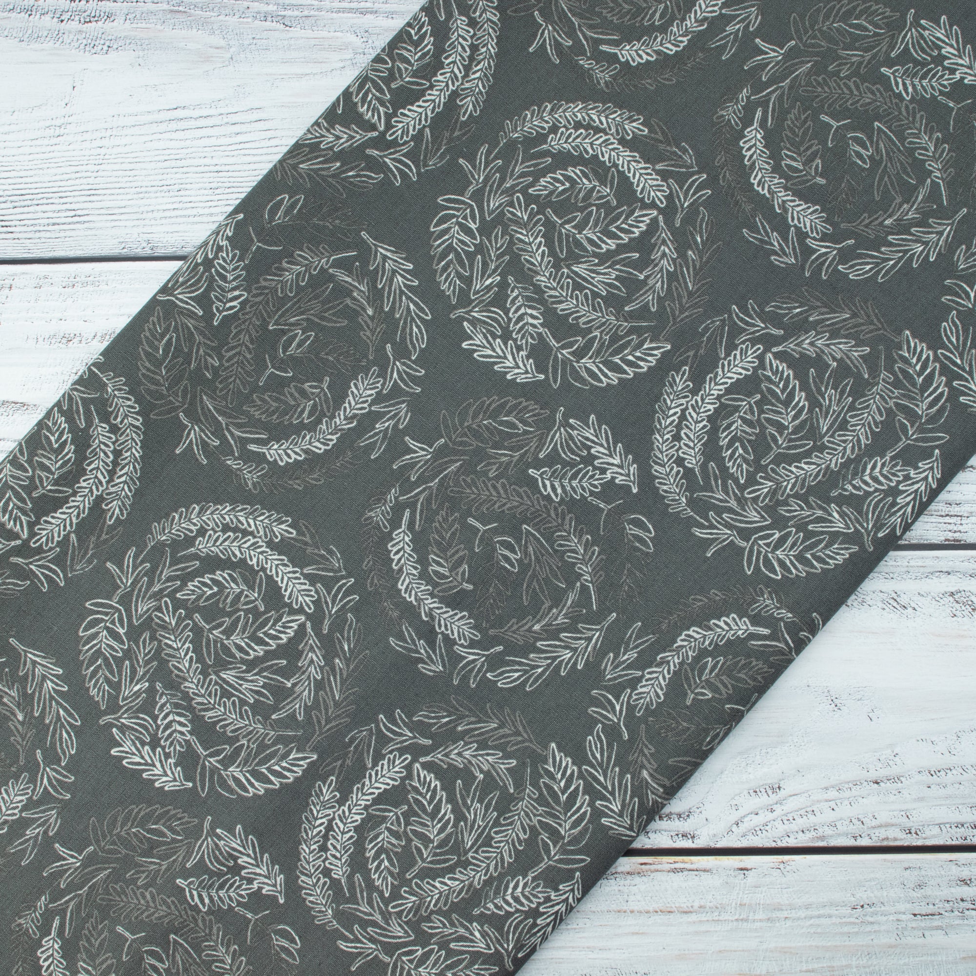 Art Gallery Fabrics - Inkperfect Carbon Edition - Fernlike Impressions