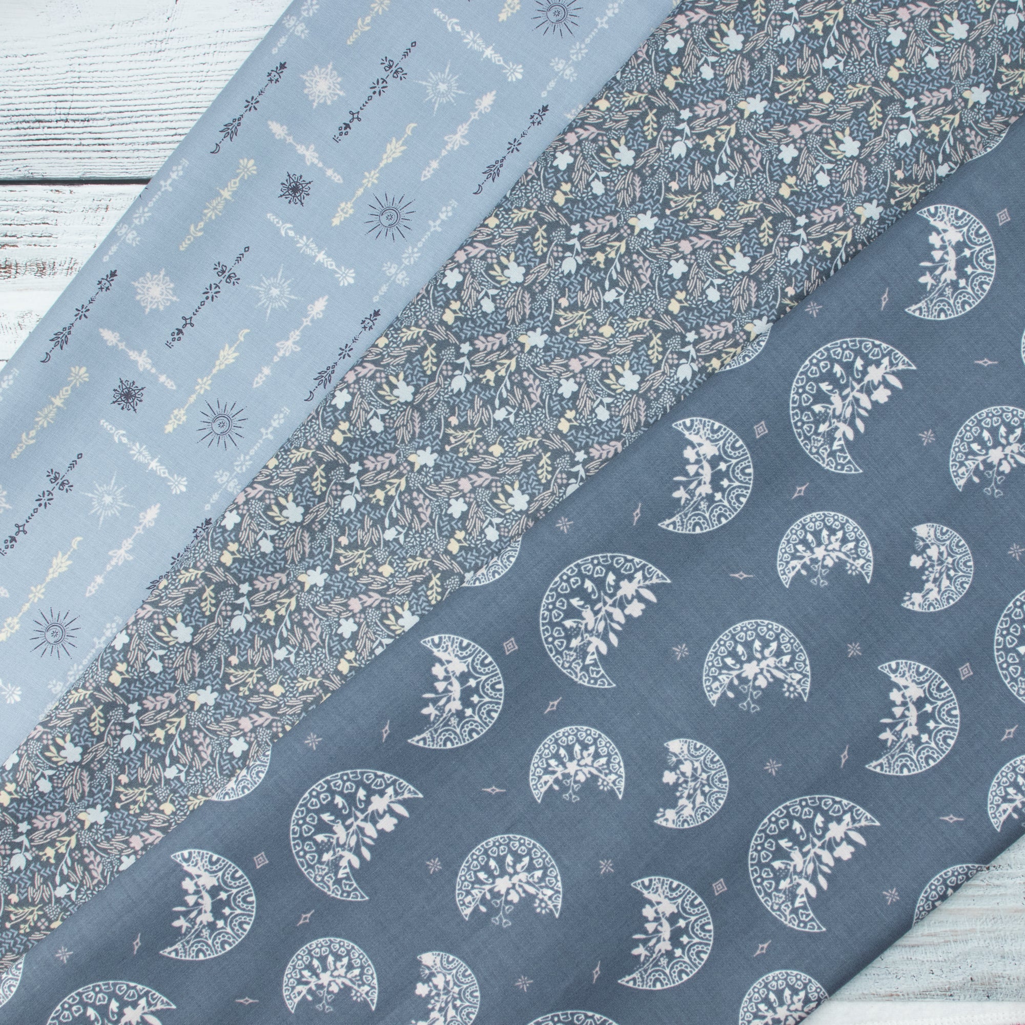 Cotton and Steel - Serendipity´s Symphony - Night Sky - Reverie Fabric - NIYAII Design