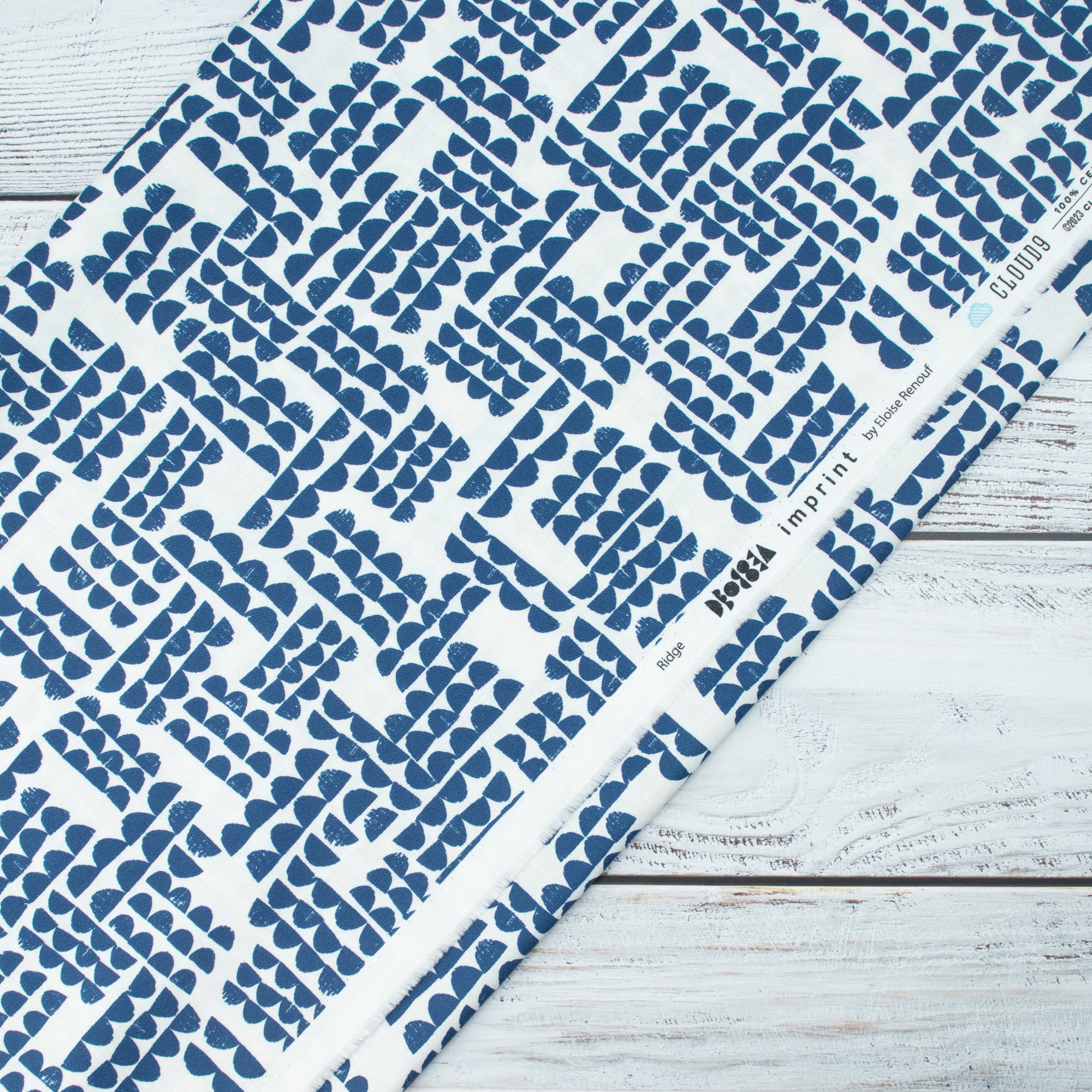 Cloud9 Fabrics - Imprint - Ridge blue - Eloise Renouf
