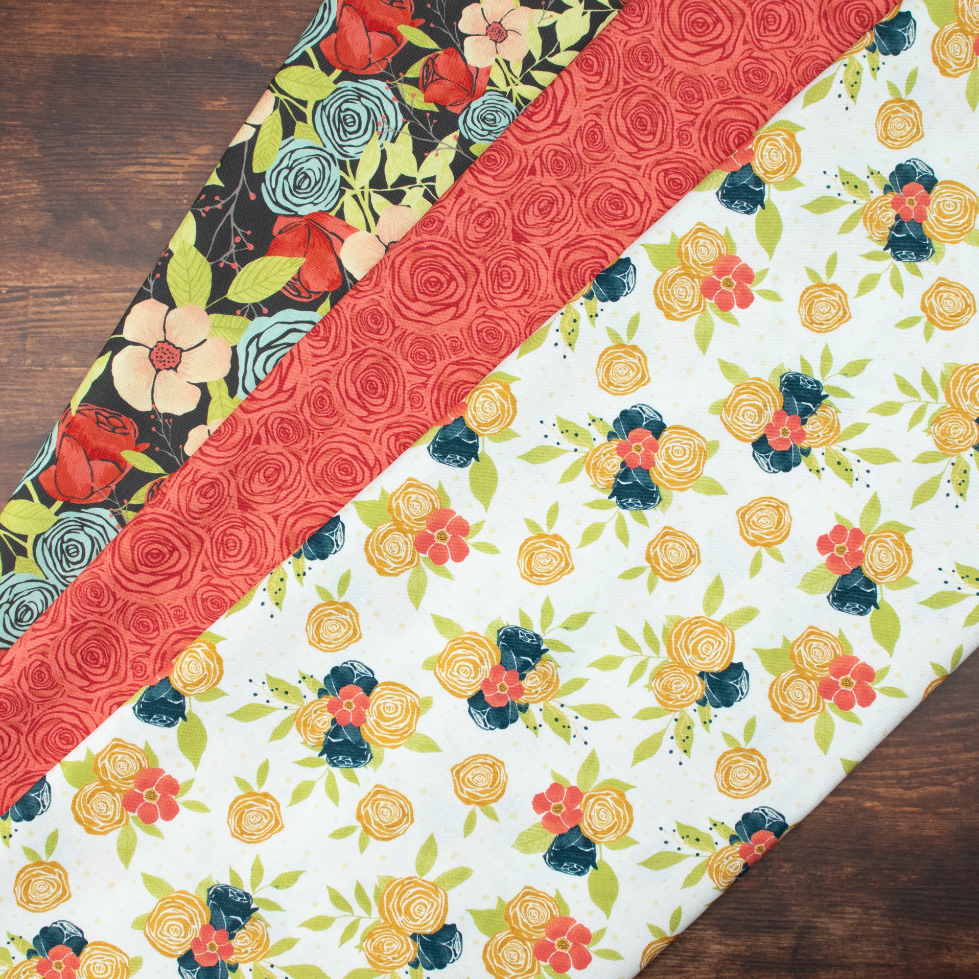 RJR Fabrics - Moonlight Garden - Rosy Disposition - Pop Red