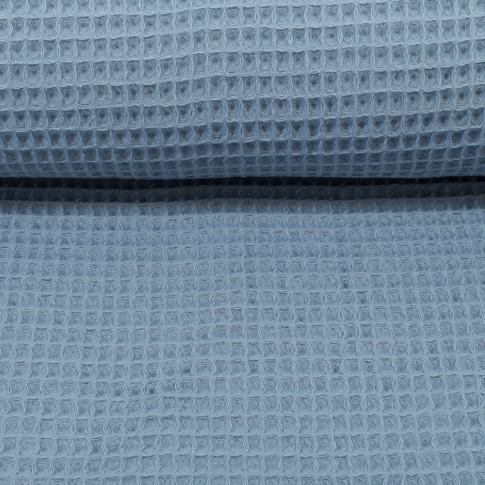 Waffelpique Nelson – Swafing – Rauchblau