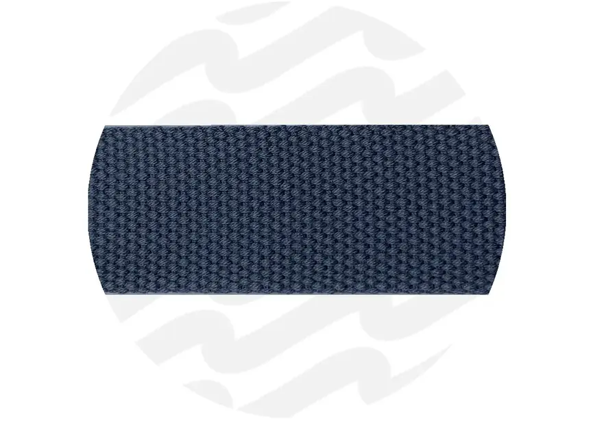 Gurtband Baumwolloptik Vintage Blue – weich & modern (32 mm / 38 mm)