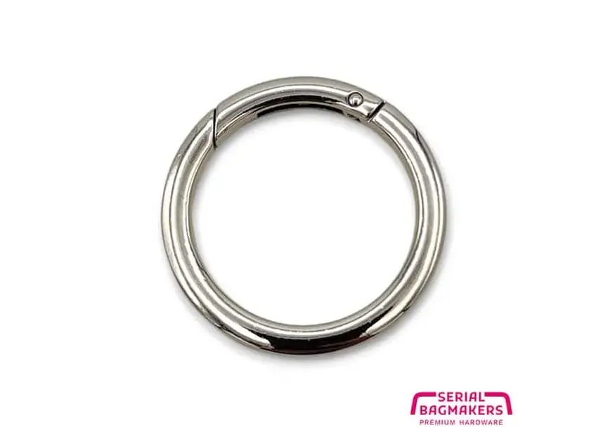 Ring mit Federöffnung 38 mm – stabil & vielseitig für Taschen