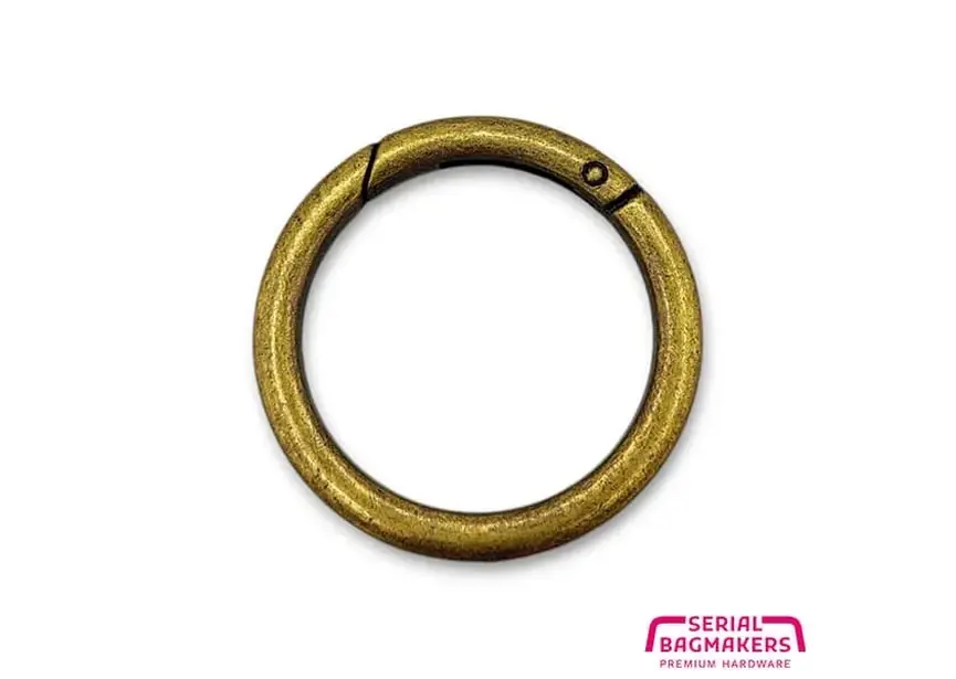 Ring mit Federöffnung 38 mm – stabil & vielseitig für Taschen