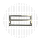 Sleek Leiterschnalle (Strap Slider) 50 mm – ZipperZoo, Varianten Antique Brass / Nickel
