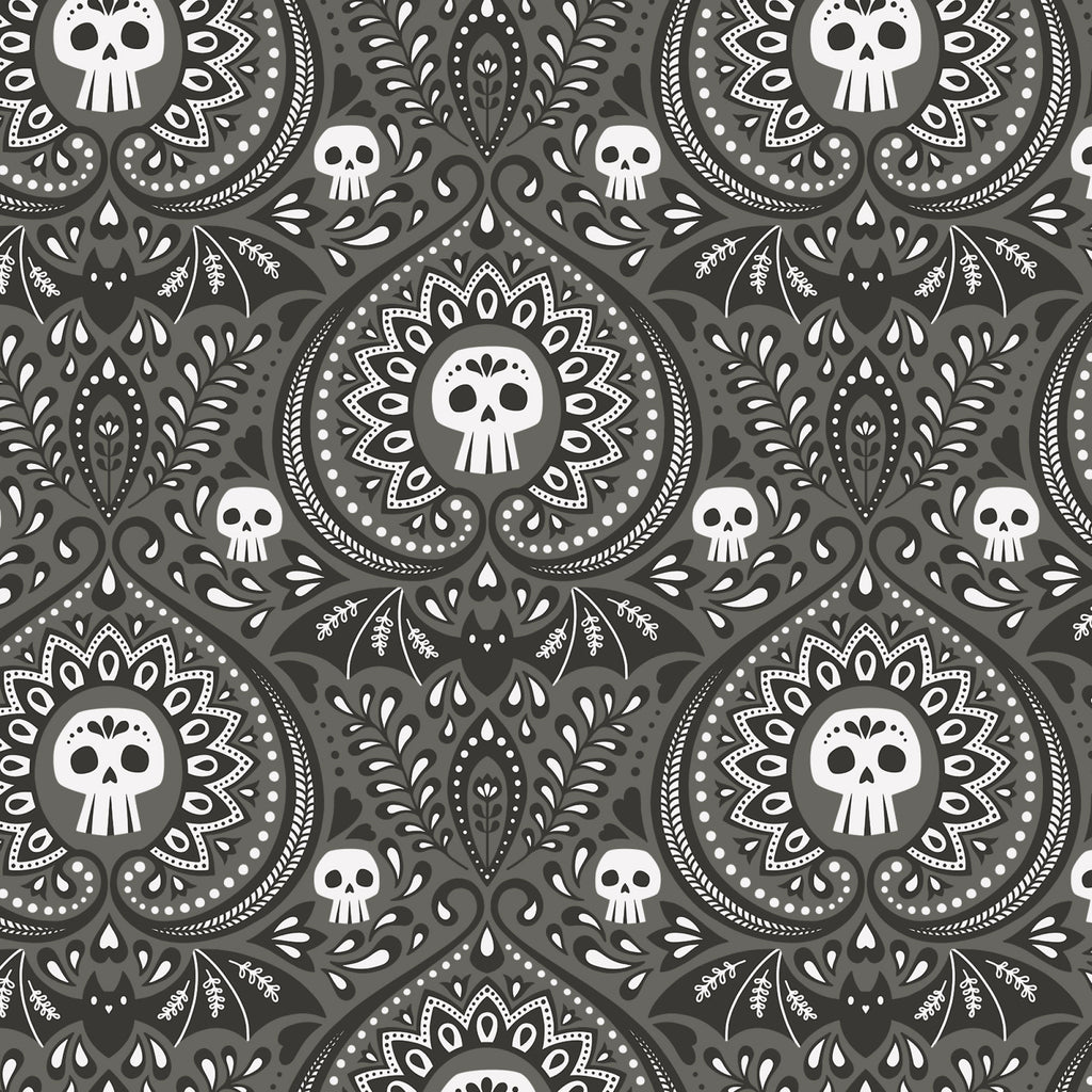 Cloud 9 Fabrics - Gothic Whimsy - Gothic Paisley