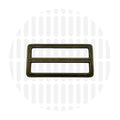 Sleek Leiterschnalle (Strap Slider) 50 mm – ZipperZoo, Varianten Antique Brass / Nickel