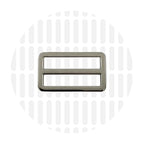 Sleek Leiterschnalle (Strap Slider) 38 mm – ZipperZoo, Varianten Antique Brass / Nickel