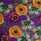 Windham Fabrics – Flower Fields Charcoal aus der Serie Winding Road von Natalie Barnes - Sabinzi - Aus Stoffliebe wird Lieblingsstück