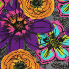 Windham Fabrics – Flower Fields Charcoal aus der Serie Winding Road von Natalie Barnes - Sabinzi - Aus Stoffliebe wird Lieblingsstück
