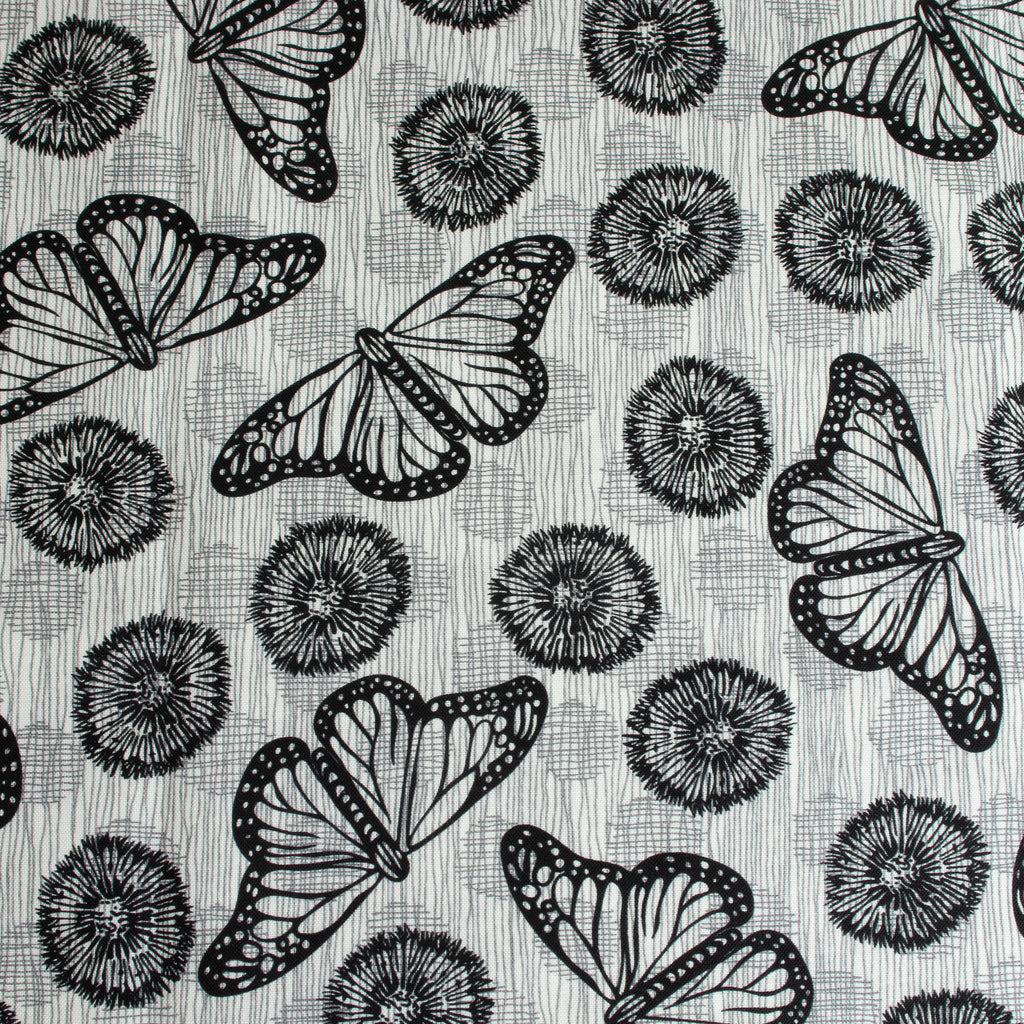 Windham Fabrics – Flight White/Black aus der Serie Winding Road von Natalie Barnes - Sabinzi - Aus Stoffliebe wird Lieblingsstück