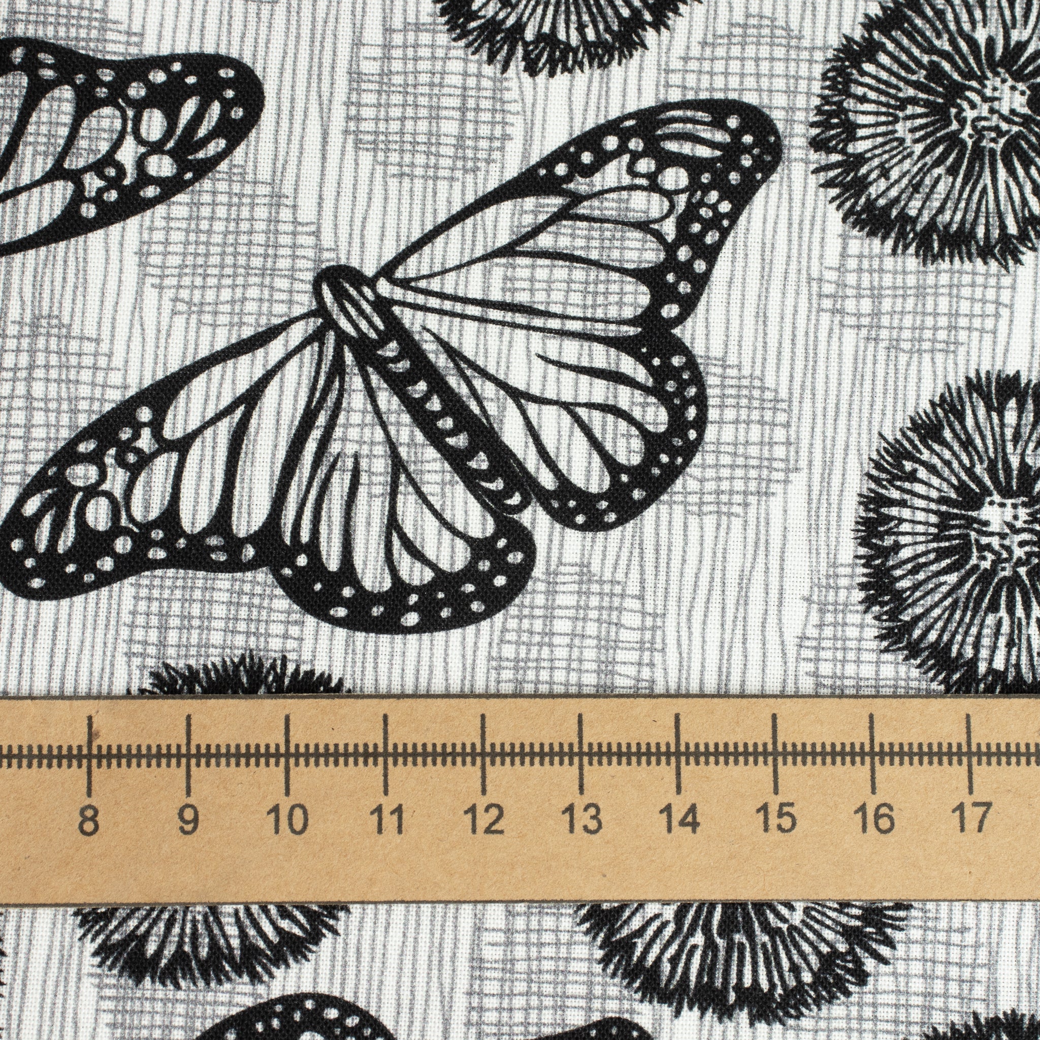 Windham Fabrics – Flight White/Black aus der Serie Winding Road von Natalie Barnes