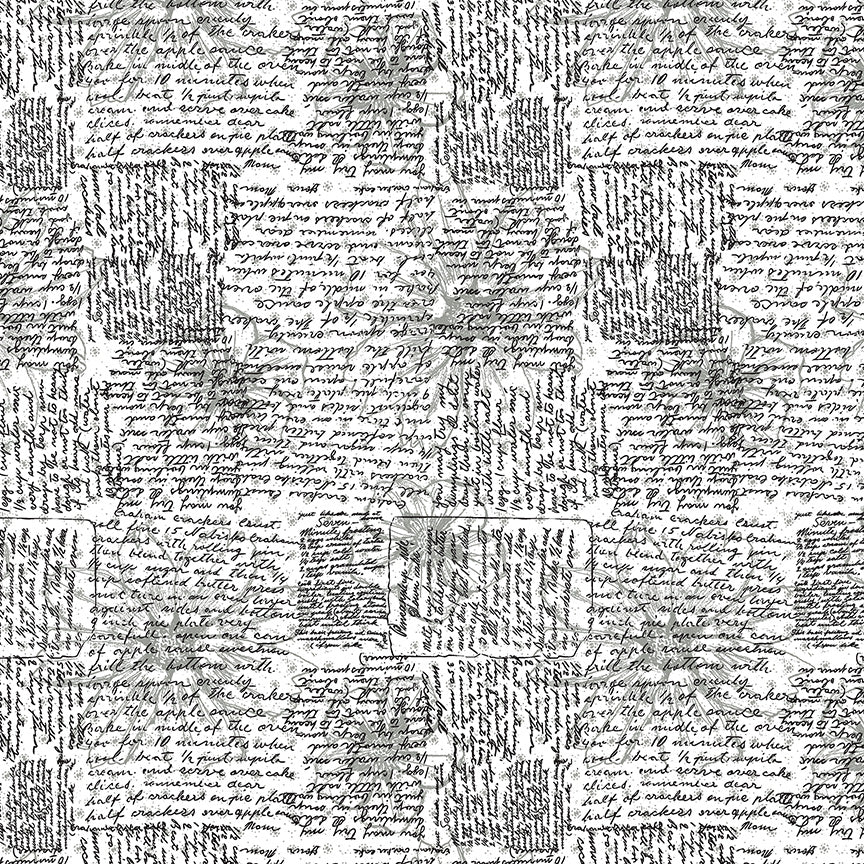Windham Fabrics – Directions White/Black aus der Serie Winding Road von Natalie Barnes