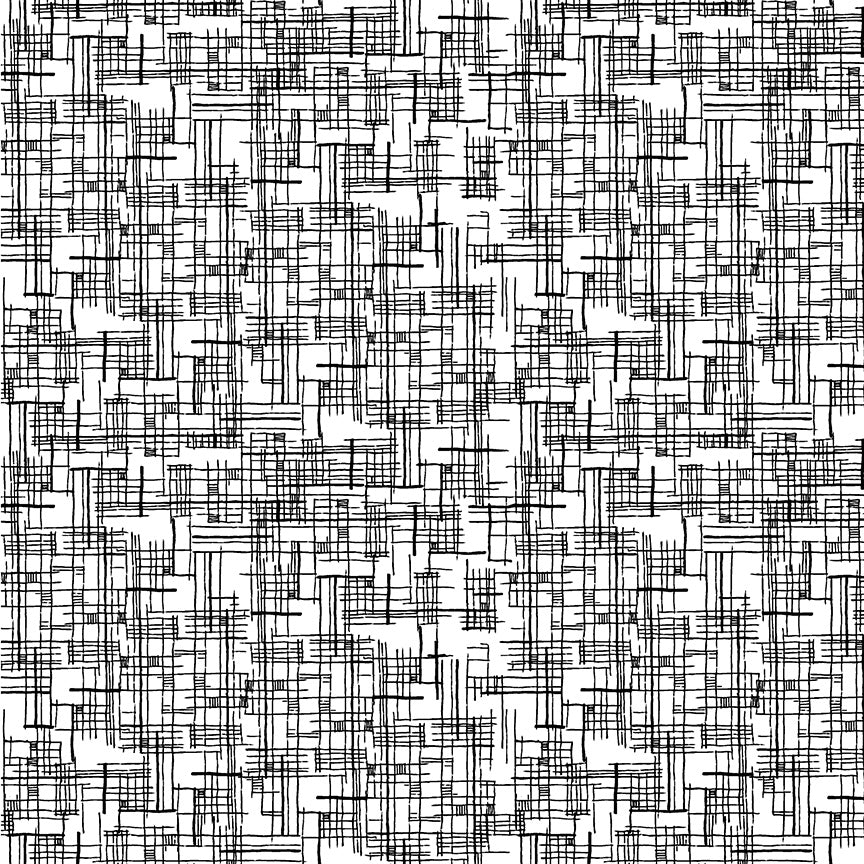 Windham Fabrics – Map White/Black aus der Serie Winding Road von Natalie Barnes