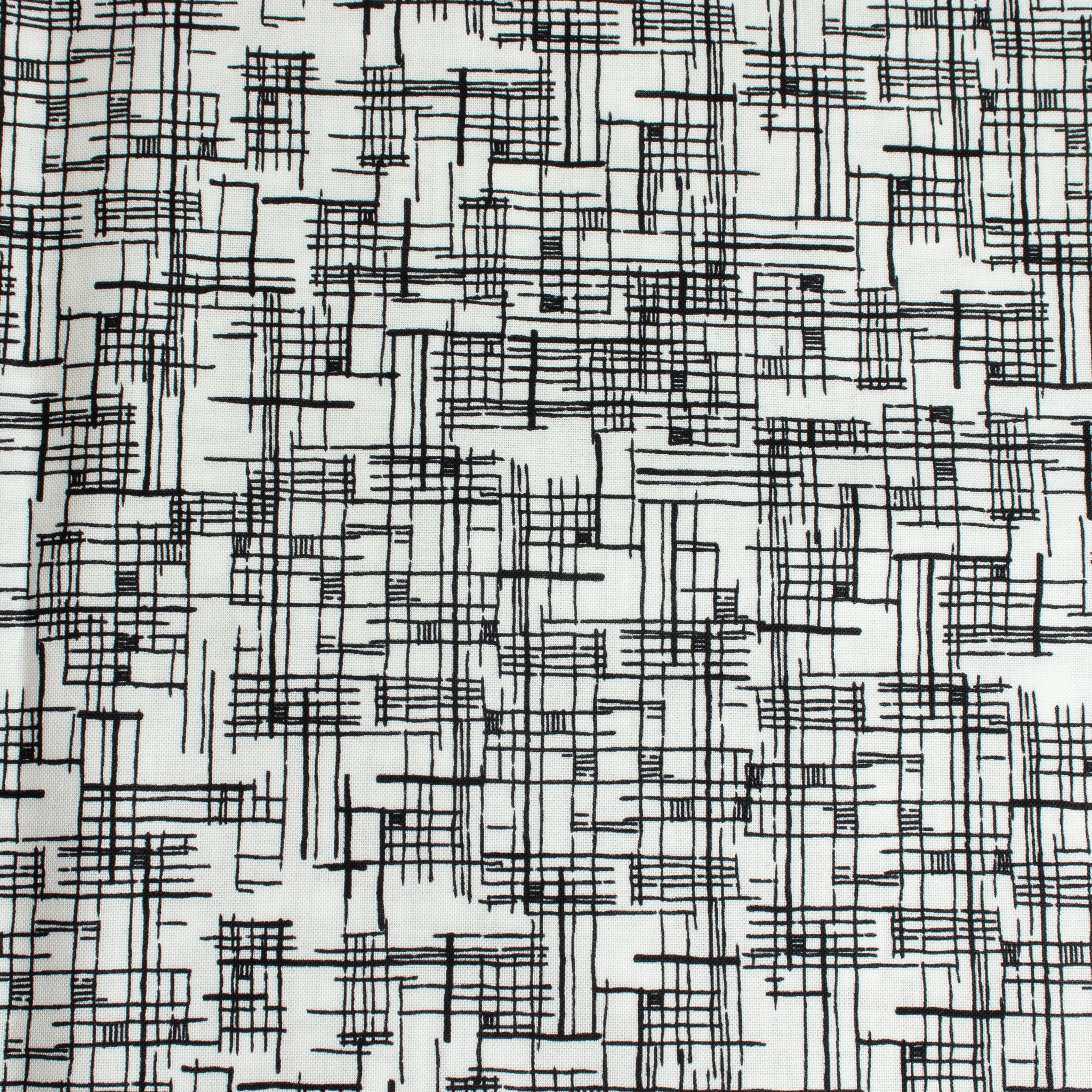 Windham Fabrics – Map White/Black aus der Serie Winding Road von Natalie Barnes