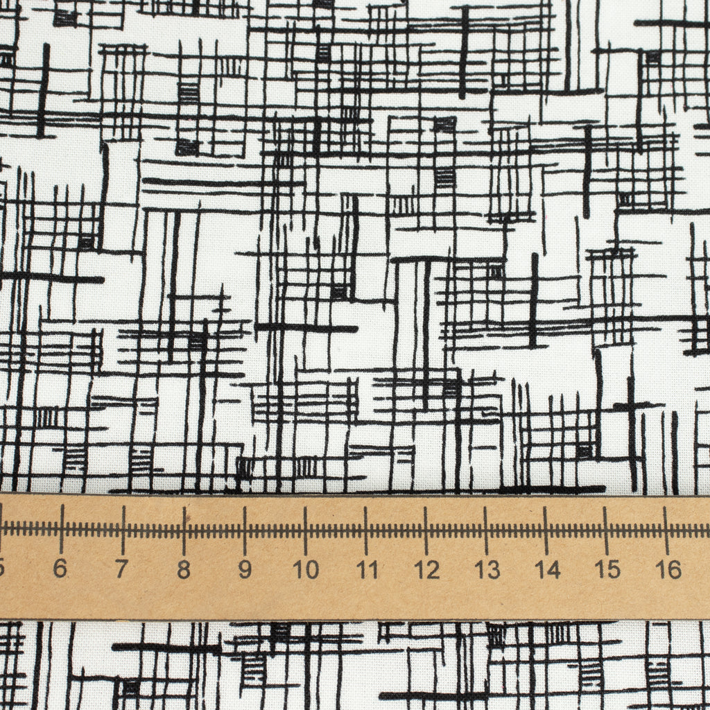 Windham Fabrics – Map White/Black aus der Serie Winding Road von Natalie Barnes - Sabinzi - Aus Stoffliebe wird Lieblingsstück