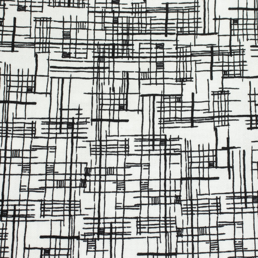 Windham Fabrics – Map White/Black aus der Serie Winding Road von Natalie Barnes - Sabinzi - Aus Stoffliebe wird Lieblingsstück