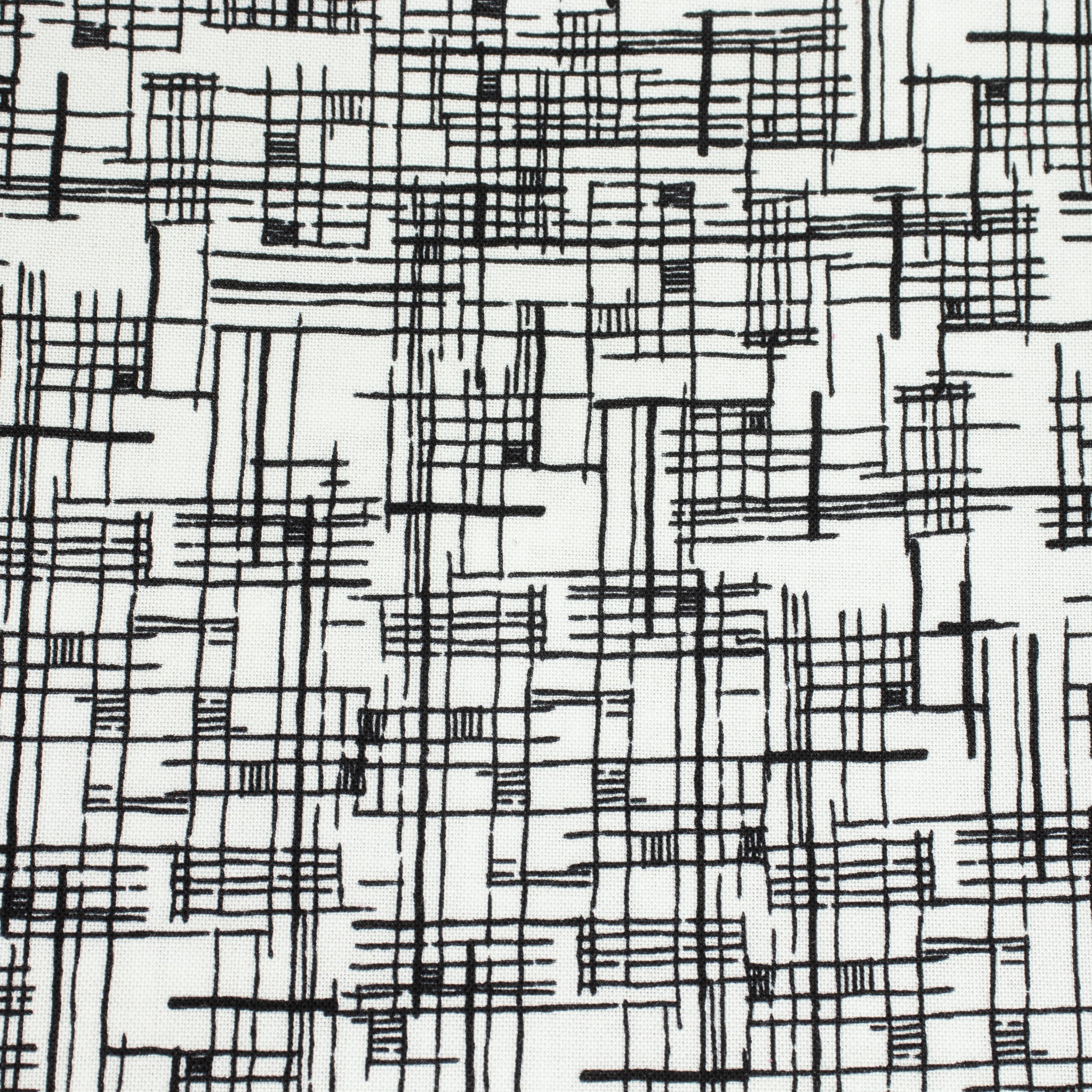 Windham Fabrics – Map White/Black aus der Serie Winding Road von Natalie Barnes