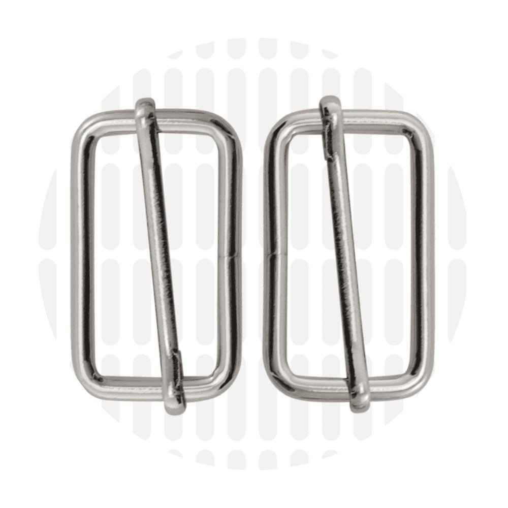 Basic Leiterschnalle (Strap Slider) 38 mm – ZipperZoo, Doppelpack