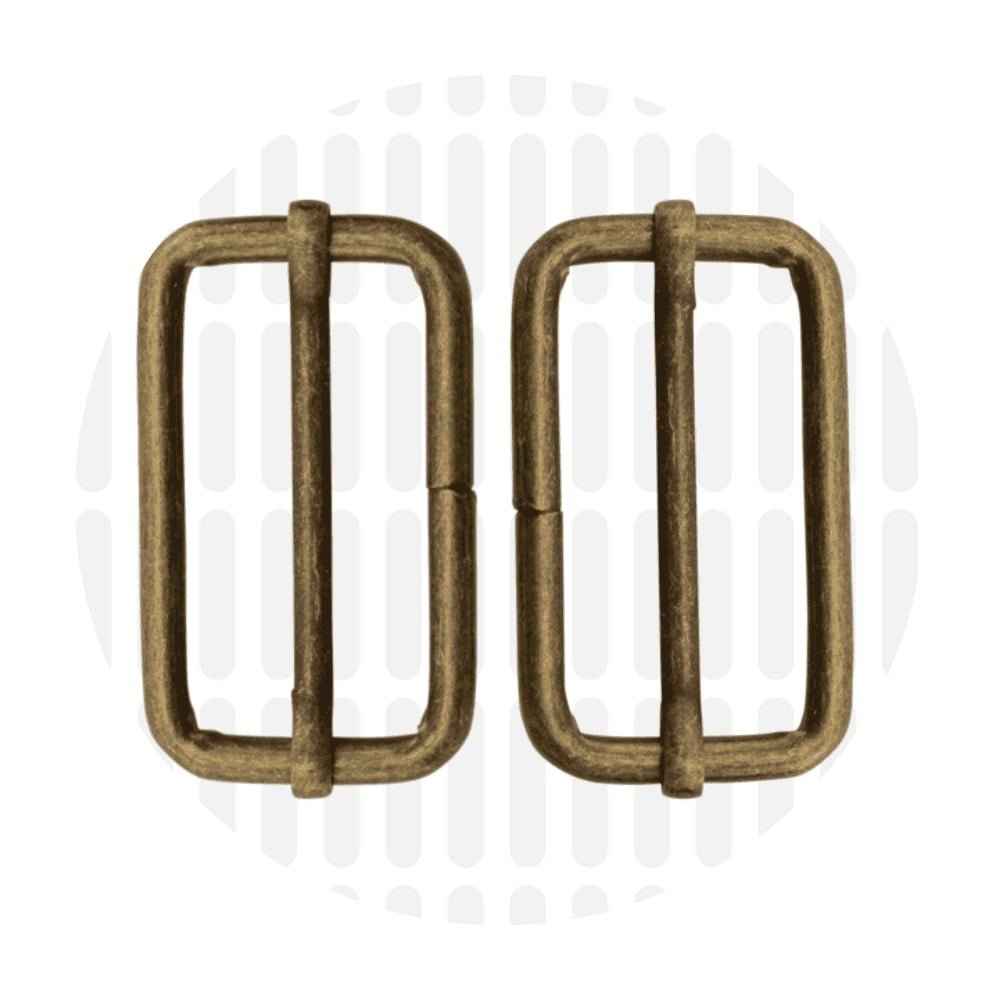 Basic Leiterschnalle (Strap Slider) 38 mm – ZipperZoo, Doppelpack