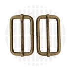 Basic Leiterschnalle (Strap Slider) 38 mm – ZipperZoo, Doppelpack