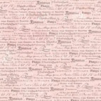 Blank Quilting - Parisian Snippets – Script (Light Pink)