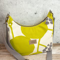 Bohara Bag M aus echino Heavy Canvas „Crop Lime“ – handgenähte Schultertasche mit Reißverschluss - Sabinzi - Aus Stoffliebe wird Lieblingsstück