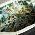 Bohara Bag M aus Kokka Canvas „Simply Animal Birds“ Schwarz – handgenähte Schultertasche