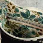 Bohara Bag M aus Kokka Canvas „Simply Animal Birds“ Schwarz – handgenähte Schultertasche