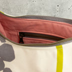 Bohara Bag M aus echino Heavy Canvas „Crop Lime“ – handgenähte Schultertasche