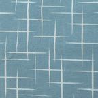 Dekostoff Hellblau mit weißem Linienmuster