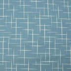 Dekostoff Hellblau mit weißem Linienmuster