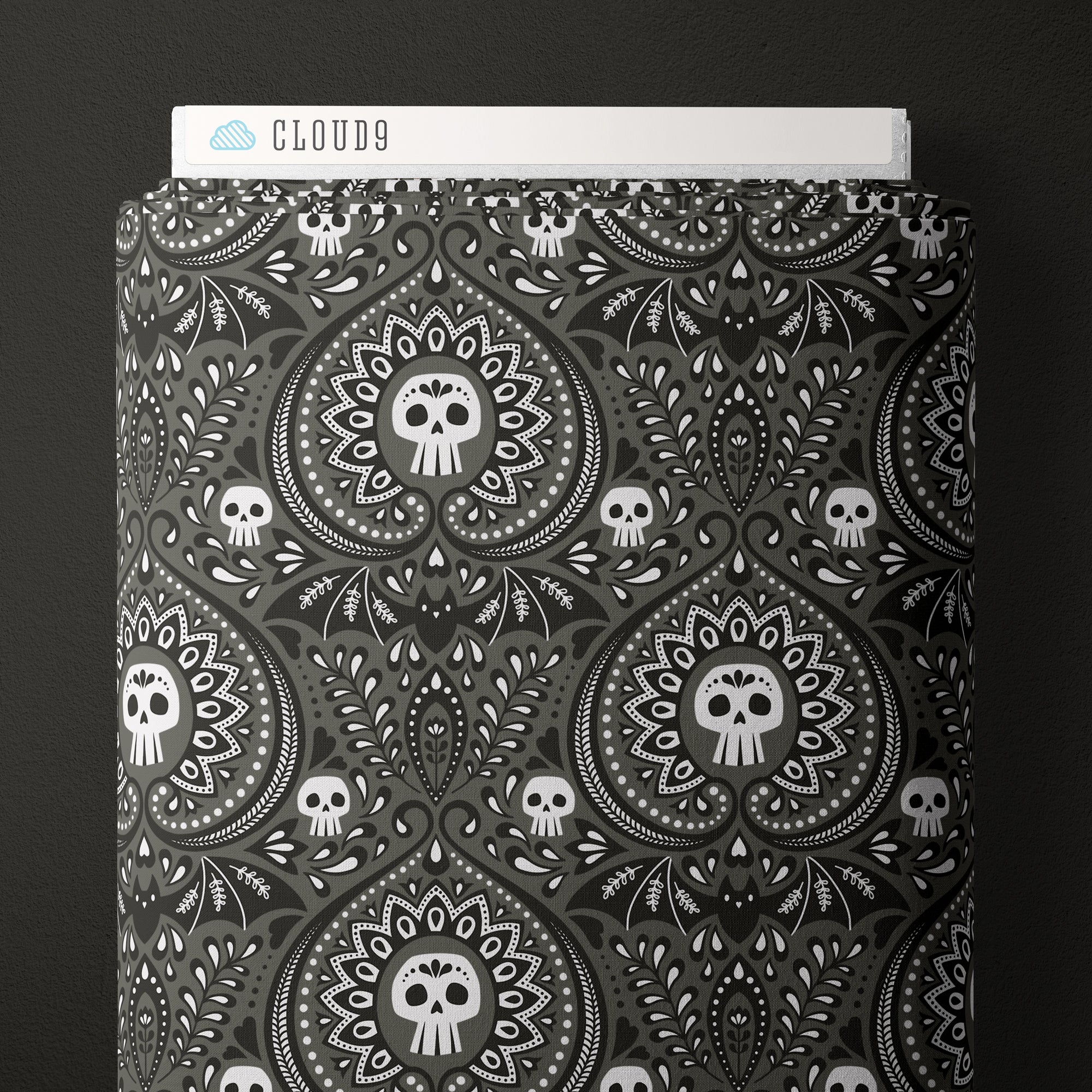 Cloud 9 Fabrics - Gothic Whimsy - Gothic Paisley