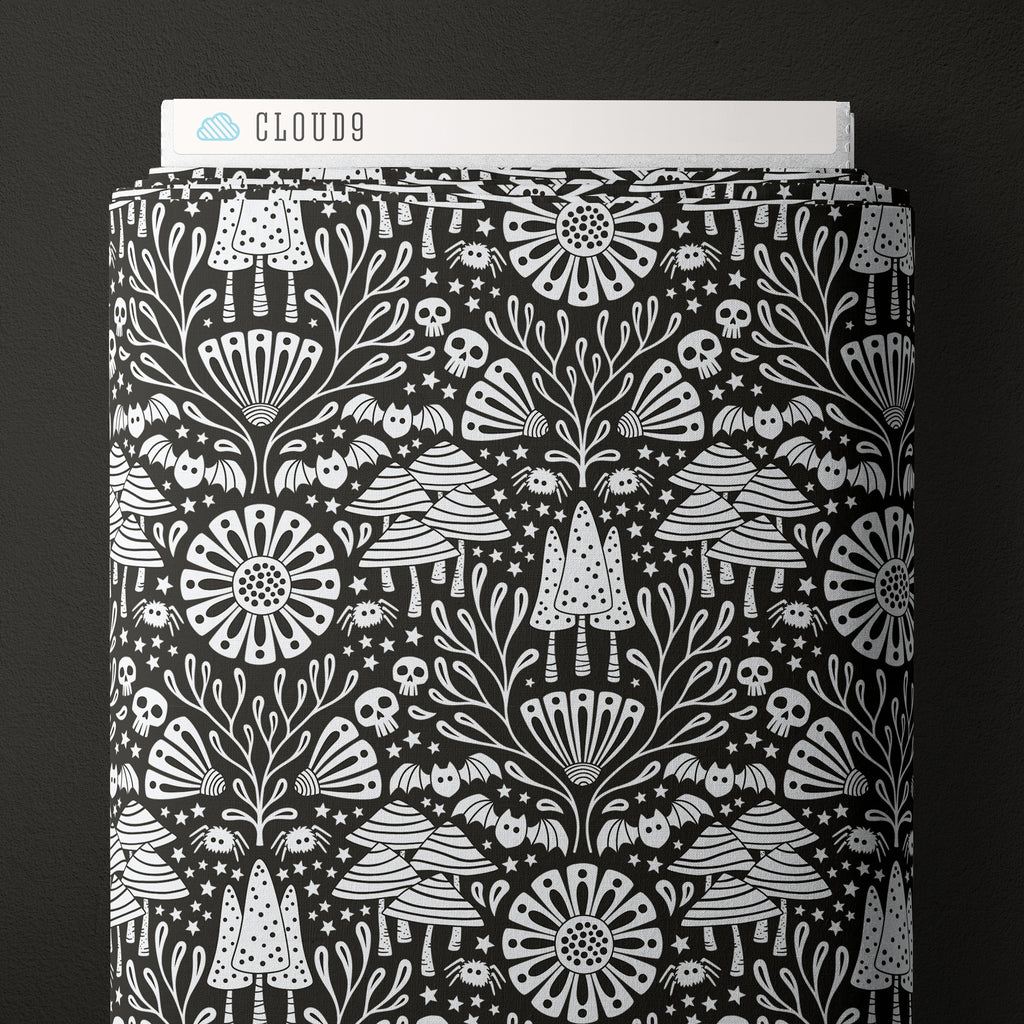 Cloud 9 Fabrics - Gothic Whimsy - Gothic Forest | Black