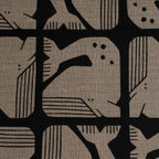 By the Seaside 2 Canvas Grumpy Whale Black Unbleached – Cotton + Steel x Loes van Oosten - Sabinzi - Aus Stoffliebe wird Lieblingsstück
