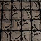 By the Seaside 2 Canvas Grumpy Whale Black Unbleached – Cotton + Steel x Loes van Oosten - Sabinzi - Aus Stoffliebe wird Lieblingsstück