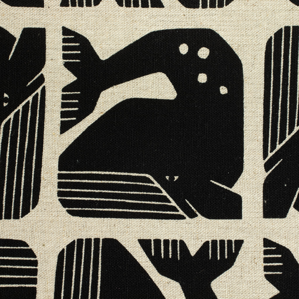 By the Seaside 2 Canvas „Grumpy Whale Night Sky Unbleached“ – Cotton + Steel x Loes van Oosten - Sabinzi - Aus Stoffliebe wird Lieblingsstück