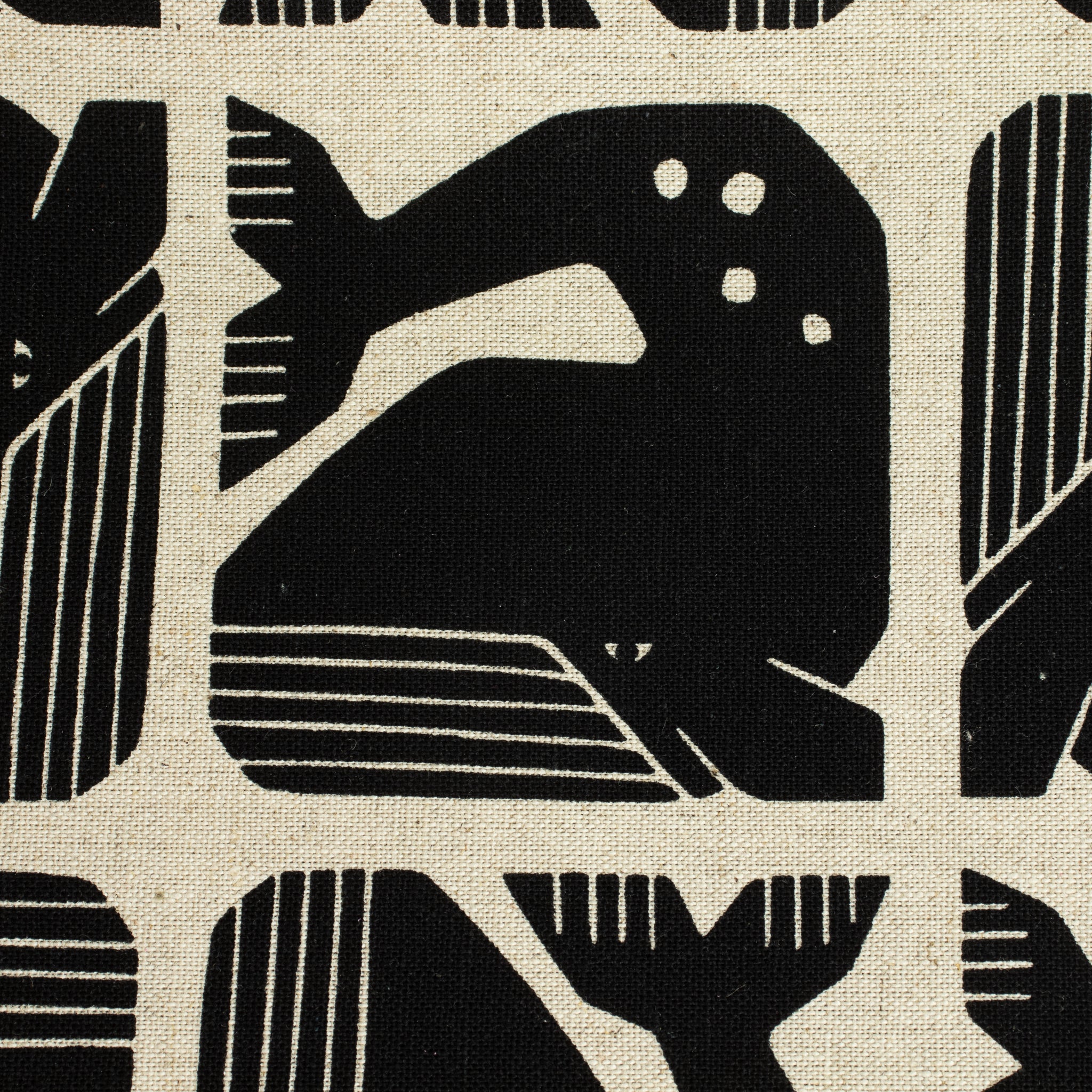 By the Seaside 2 Canvas „Grumpy Whale Night Sky Unbleached“ – Cotton + Steel x Loes van Oosten