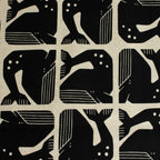 By the Seaside 2 Canvas „Grumpy Whale Night Sky Unbleached“ – Cotton + Steel x Loes van Oosten - Sabinzi - Aus Stoffliebe wird Lieblingsstück
