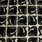 By the Seaside 2 Canvas „Grumpy Whale Night Sky Unbleached“ – Cotton + Steel x Loes van Oosten - Sabinzi - Aus Stoffliebe wird Lieblingsstück