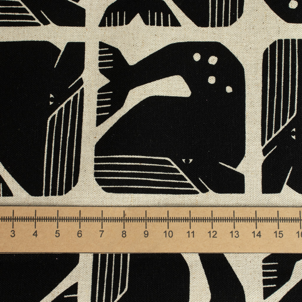 By the Seaside 2 Canvas „Grumpy Whale Night Sky Unbleached“ – Cotton + Steel x Loes van Oosten - Sabinzi - Aus Stoffliebe wird Lieblingsstück