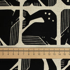 By the Seaside 2 Canvas „Grumpy Whale Night Sky Unbleached“ – Cotton + Steel x Loes van Oosten - Sabinzi - Aus Stoffliebe wird Lieblingsstück