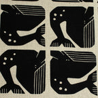 By the Seaside 2 Canvas „Grumpy Whale Night Sky Unbleached“ – Cotton + Steel x Loes van Oosten - Sabinzi - Aus Stoffliebe wird Lieblingsstück