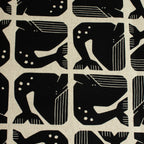 By the Seaside 2 Canvas „Grumpy Whale Night Sky Unbleached“ – Cotton + Steel x Loes van Oosten - Sabinzi - Aus Stoffliebe wird Lieblingsstück