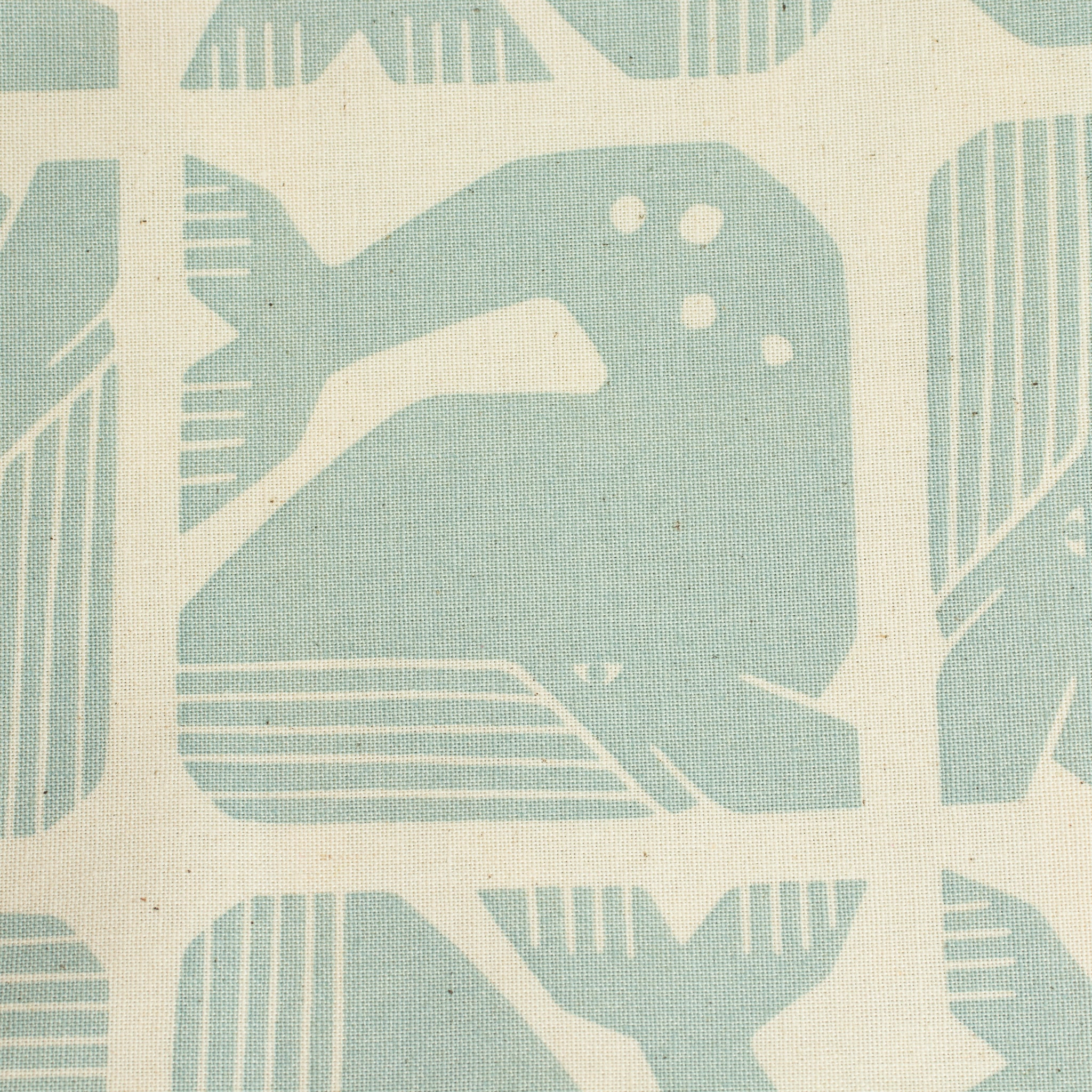 By the Seaside 2 Baumwollstoff „Grumpy Whale Sky Blue Unbleached“ – Cotton + Steel x Loes van Oosten
