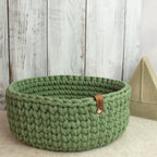 Großer Häkelkorb „Eukalyptus“ im Strickstil – Handmade Aufbewahrungskorb ca. 31 cmGroßer Häkelkorb „Sand“ im Strickstil – Handmade Aufbewahrungskorb ca. 31 cm (Kopie) - Sabinzi - Aus Stoffliebe wird Lieblingsstück