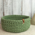 Großer Häkelkorb „Eukalyptus“ im Strickstil – Handmade Aufbewahrungskorb ca. 31 cmGroßer Häkelkorb „Sand“ im Strickstil – Handmade Aufbewahrungskorb ca. 31 cm (Kopie) - Sabinzi - Aus Stoffliebe wird Lieblingsstück