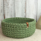 Großer Häkelkorb „Eukalyptus“ im Strickstil – Handmade Aufbewahrungskorb ca. 31 cmGroßer Häkelkorb „Sand“ im Strickstil – Handmade Aufbewahrungskorb ca. 31 cm (Kopie) - Sabinzi - Aus Stoffliebe wird Lieblingsstück